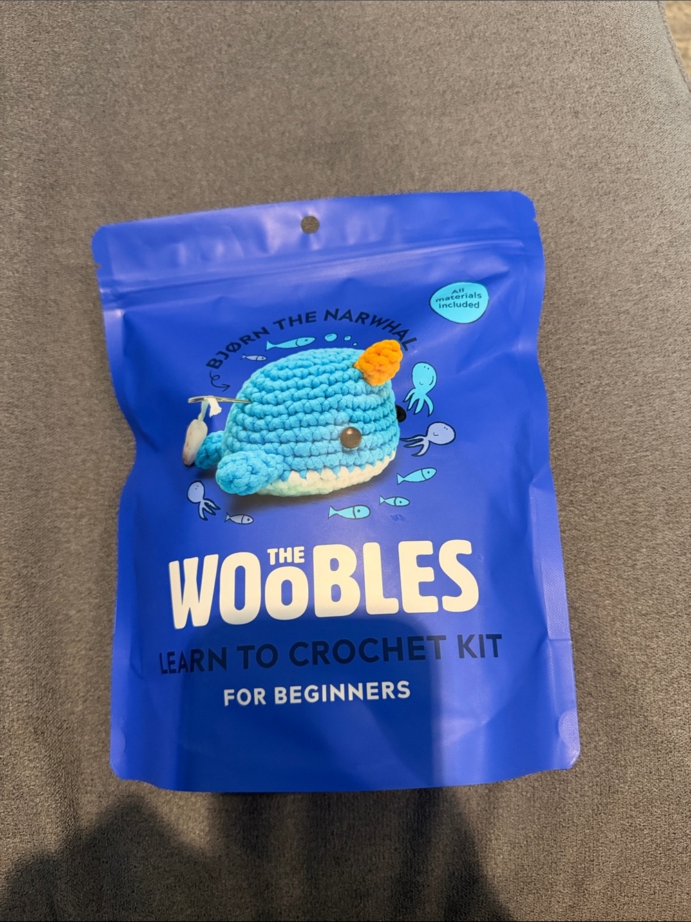 The Woobles Learn to Crochet Kit - Blue (The Woobles)